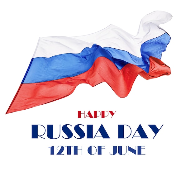 happy russia day psd desing