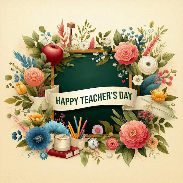 PSD happy teachers day background world teachers day design