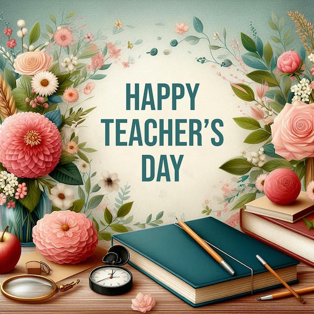 PSD happy teachers day background world teachers day design