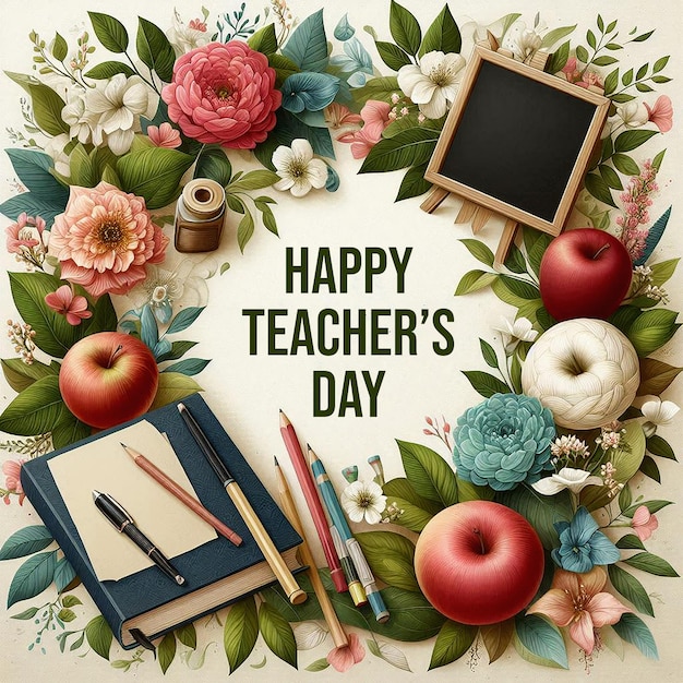 PSD happy teachers day background world teachers day design