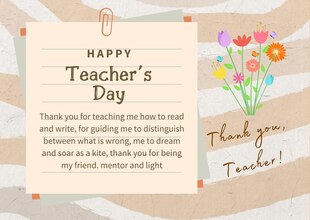 teachers' Day cards