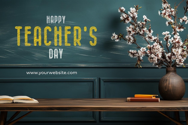 Happy teachers day social media banner template