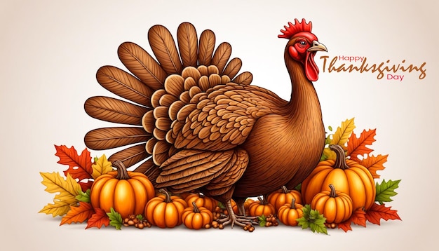 Happy Thanks Giving Background Poster