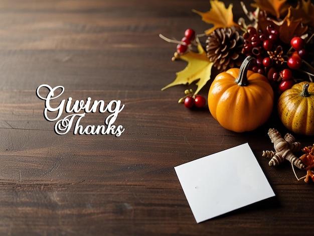 PSD happy thanks giving card or template background with editable file