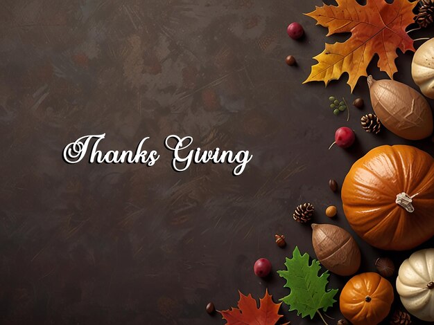 Happy thanks giving card or template background with editable file