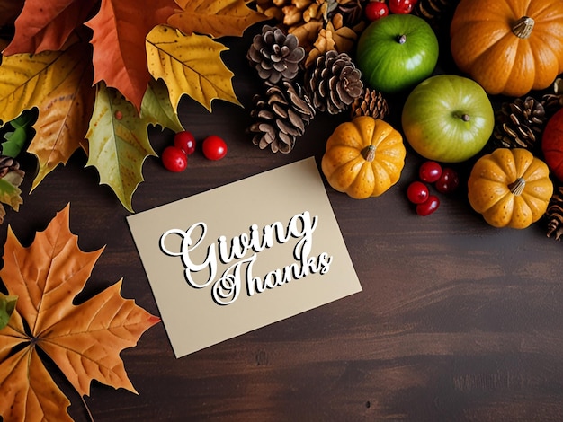 Happy thanks giving card or template background with editable file