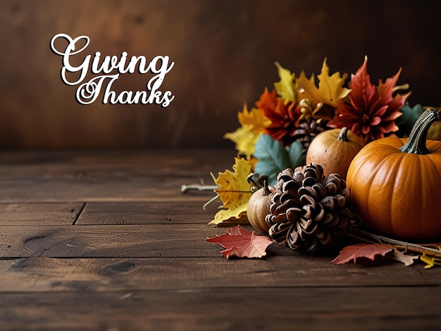 Happy thanks giving card or template background with editable file