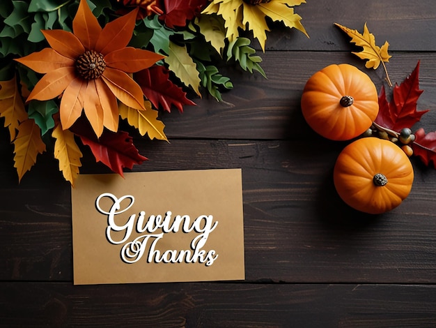 Happy thanks giving card or template background with editable file