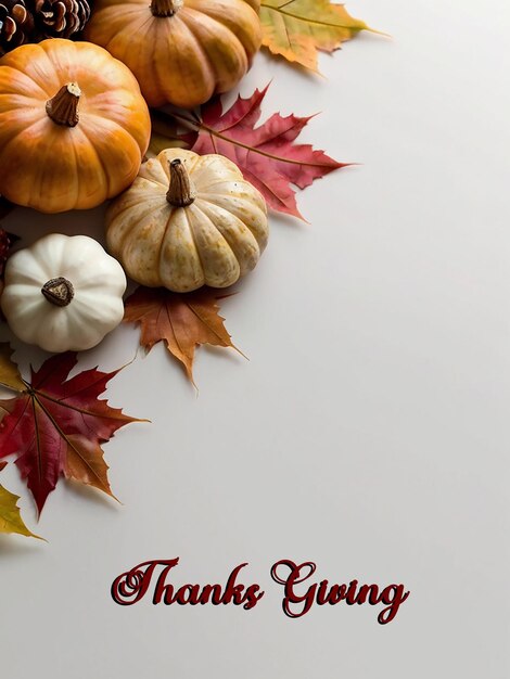 PSD happy thanks giving card or template background with editable file