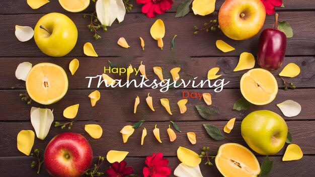 PSD happy thanks giving day background banner