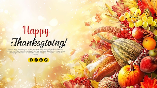 PSD happy thanksgiving day background