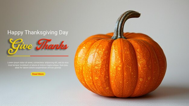 Happy thanksgiving day celebration banner template