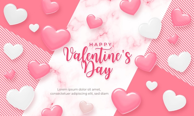 Happy valentine day background 