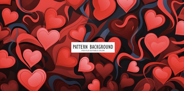 PSD happy valentine day pattern background