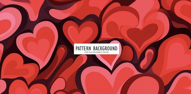 PSD happy valentine day pattern background