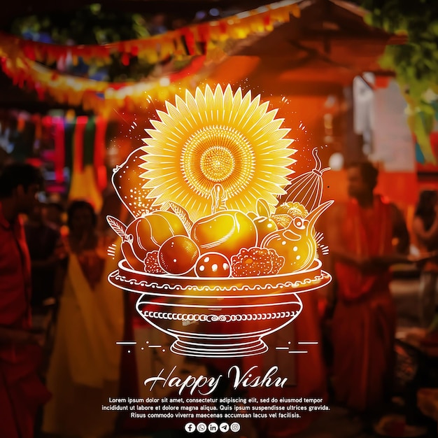 Happy visnu social media template