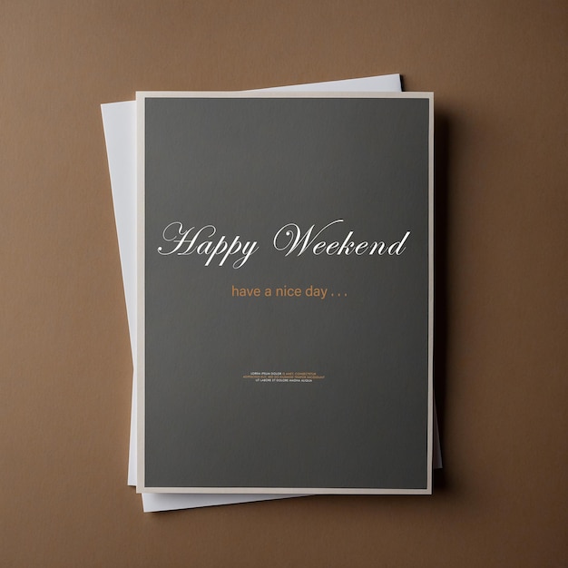 Happy weekend lettering