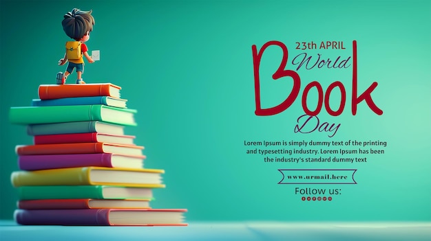 Happy World book day celebration poster