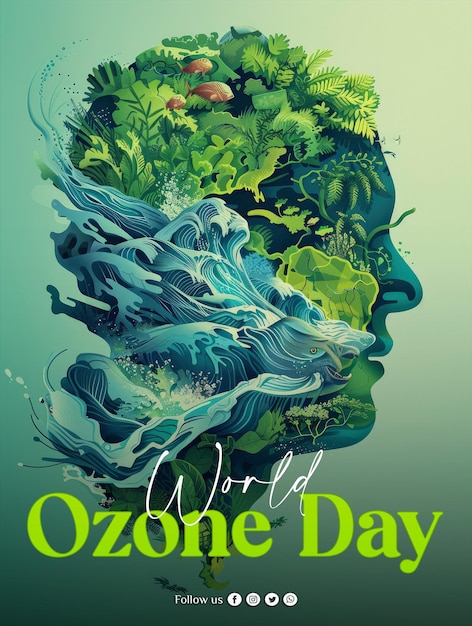 PSD happy world ozone day social media post design