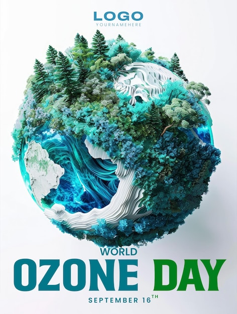 PSD happy world ozone day social media post design