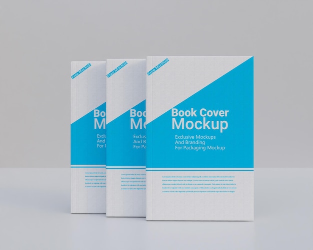 Hard book cover mockup design