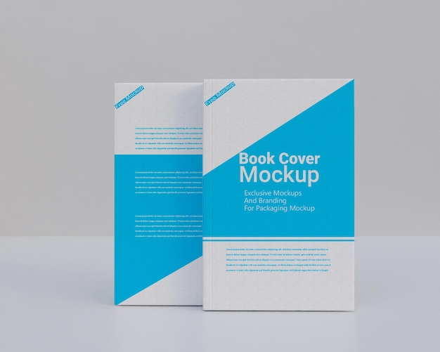 Hard book cover mockup design