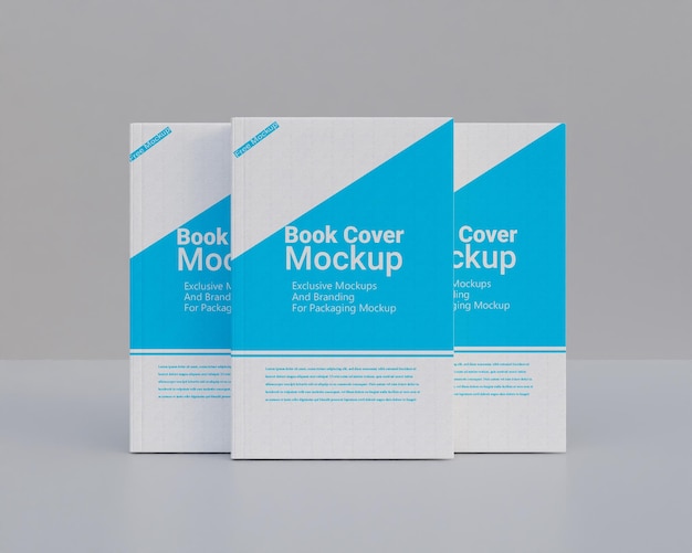 Hard book cover mockup design