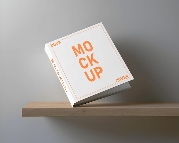 Hard Book Cover PSD Mockup