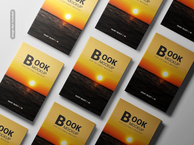 PSD hard cover book mockup