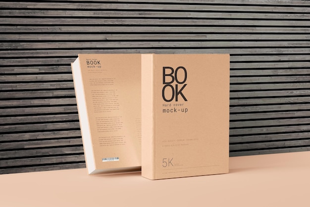 Hard Cover Large Book Mockup Scene