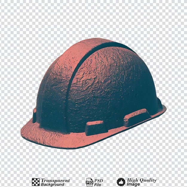 PSD hard hat helmet isolated on transparent background