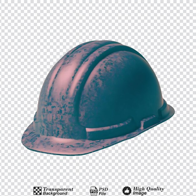 PSD hard hat helmet isolated on transparent background