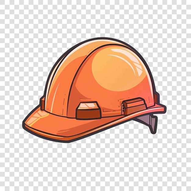 PSD hard hat illustration construction