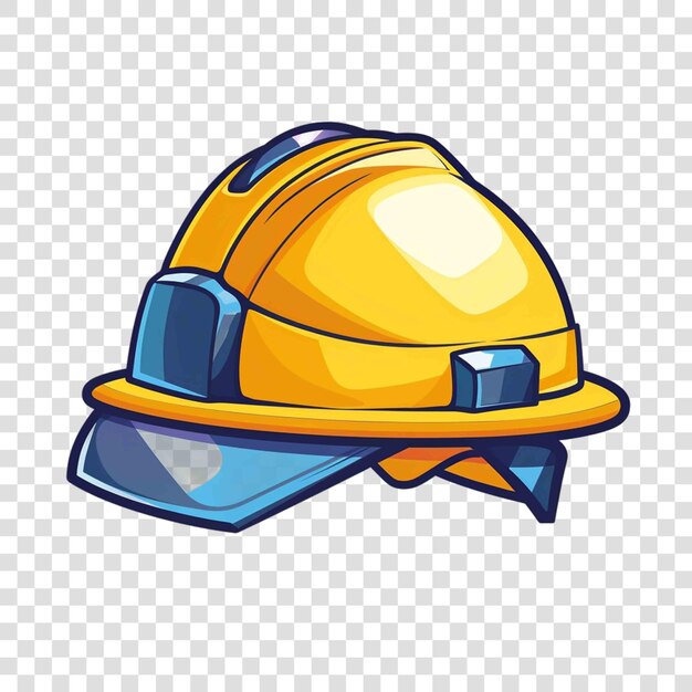 PSD hard hat illustration construction