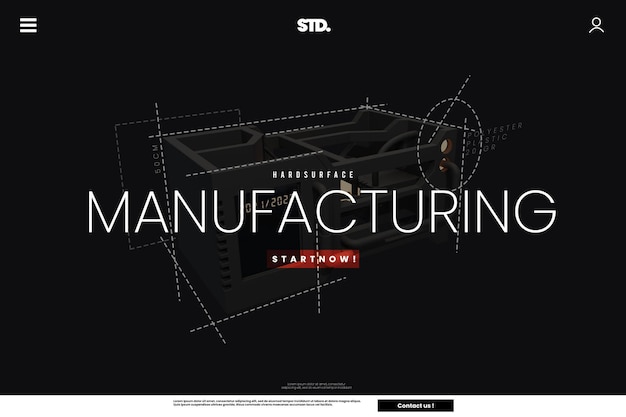 PSD hard surface manufacturing landing page