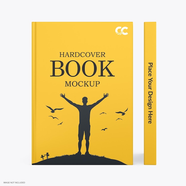 PSD hardcover books mockup