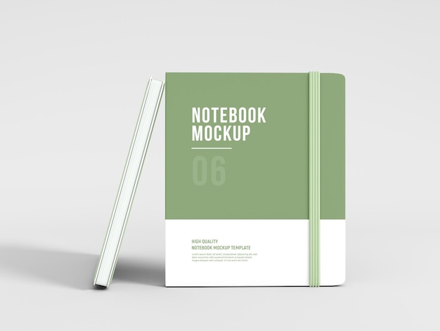 Hardcover Notebook Dairy Mockup