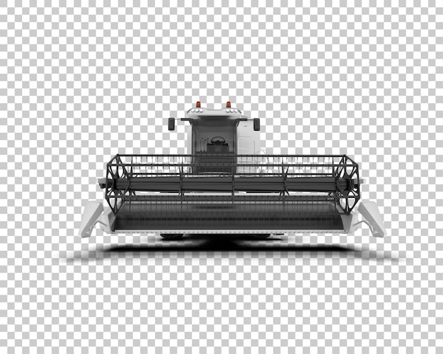 PSD harvester isolated on background 3d rendering illustration