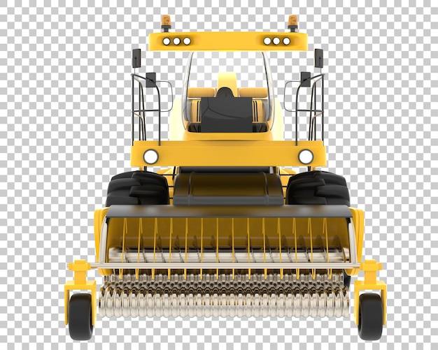 PSD harvester on transparent background 3d rendering illustration