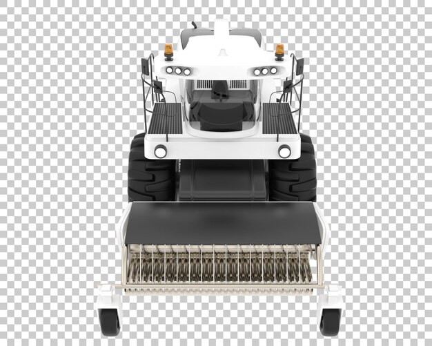 PSD harvester on transparent background 3d rendering illustration