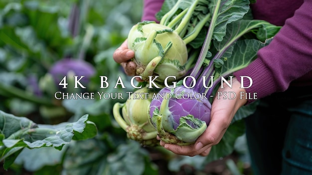 PSD harvesting kohlrabi