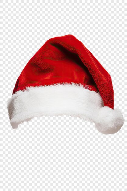 PSD a hat with a white cap that says santa on it