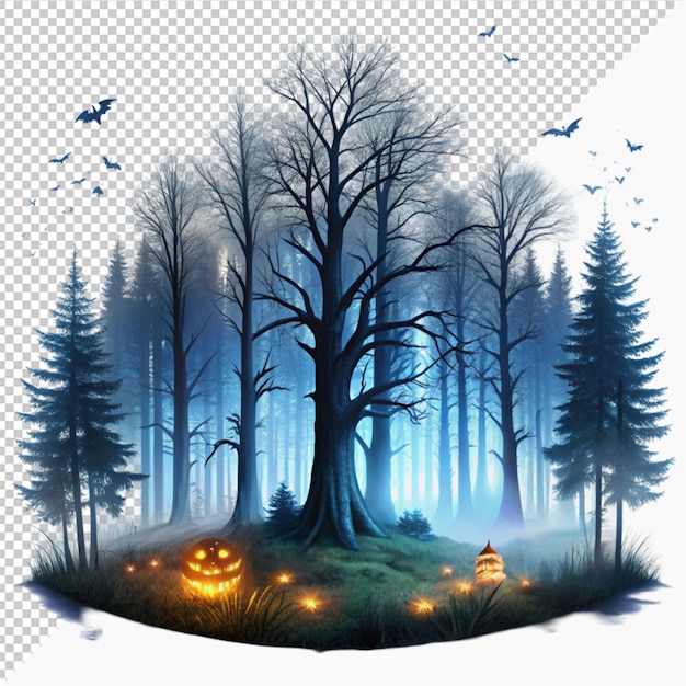 PSD haunted forest