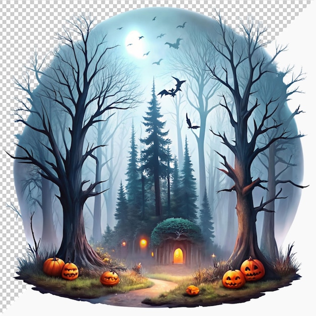 PSD haunted forest