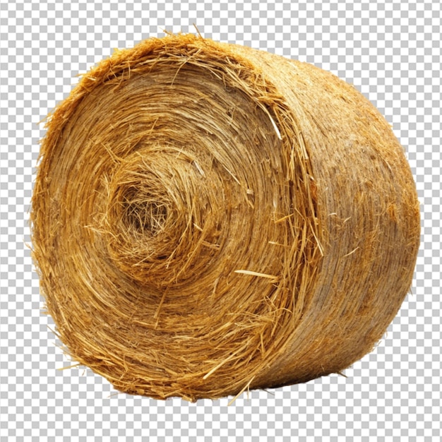 hay bale on transparent background