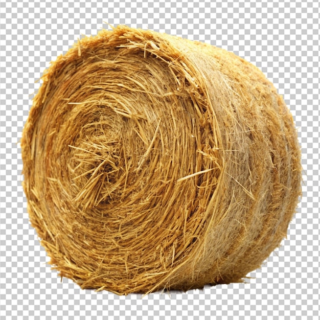 hay bale on transparent background