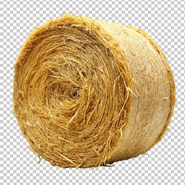 hay bale on transparent background