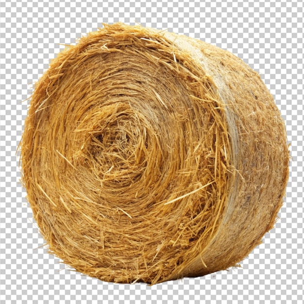 hay bale on transparent background