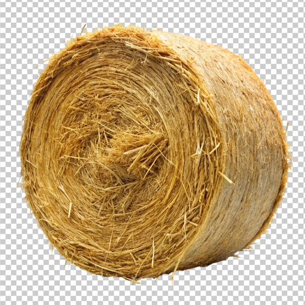 hay bale on transparent background