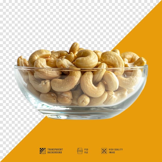 HD quality cashew nuts image without background